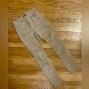 Mother corduroy skinny high rise looker jeans